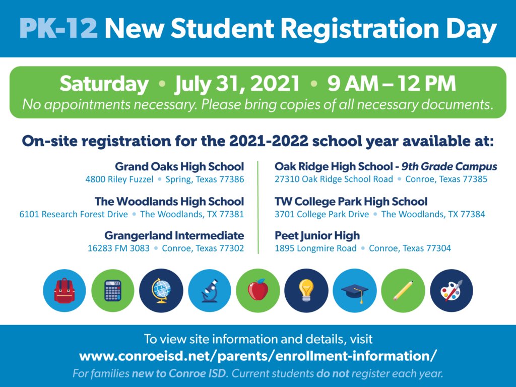 PK-12 Registration Day graphic.
